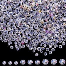 1000 Pcs Glass Beads Bulk Assorted Crystal Beads for Jewelry Making Colorful Fac