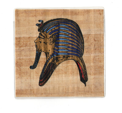 Ruhm des alten Ägypten DeAgostini ~ Tutanchamun auf Papyrus ~ handbemalt LOT B