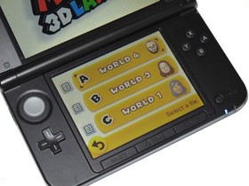 Nintendo 3DS XL Handheld (SPR-001) Blue/Black Console MINT SCREENS w/ Mario RARE