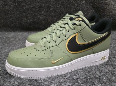 Nike Air Force 1 07 LV8 Metallic Swoosh Pack - Oil Green DA8481-300 Men Size 12