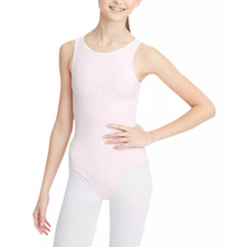 Capezio L72711 Girl's Pink High-Neck Tank Leotard Size Small