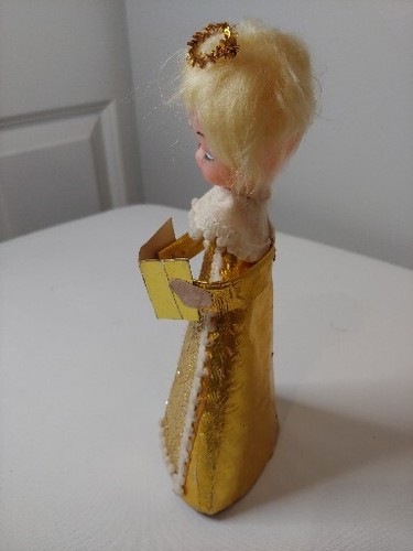 Vintage 60's Angel Christmas Tree Topper Display Made in Japan. AS IS - Picture 4 of 7