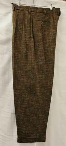 Mens 1950s Brown Atomic Fleck Peg 