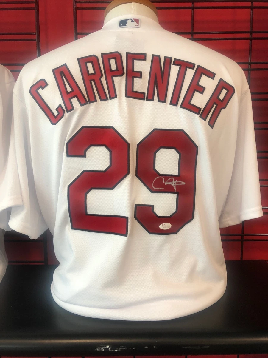 Chris Carpenter St. Louis Cardinals Signed Replica Jersey JSA Witness COA