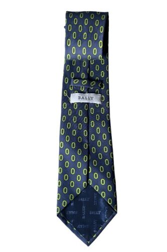 LNWOT Bally Geometric Neck Tie Made In Italy Silk… - image 1