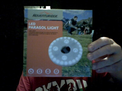 ADVENTURIDGE LED SONNENSCHIRM LICHT GEBURTSTAG WEIHNACHTEN GARTEN TERRASSE