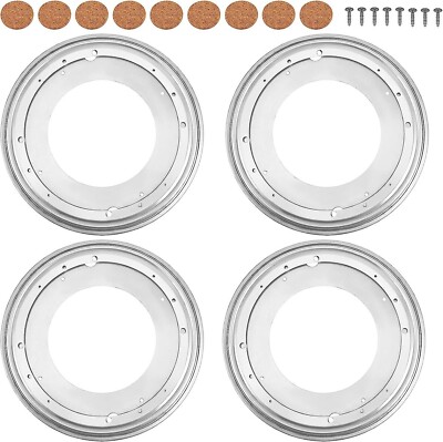 HOIGON 4 Pack 12 Inch Lazy Susan Hardware with Mounting Screws and Cork Space...
