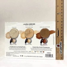 Laura Mercier Translucent Loose Setting Powder 3pc Shades 1g Honey Medium READ⭐️