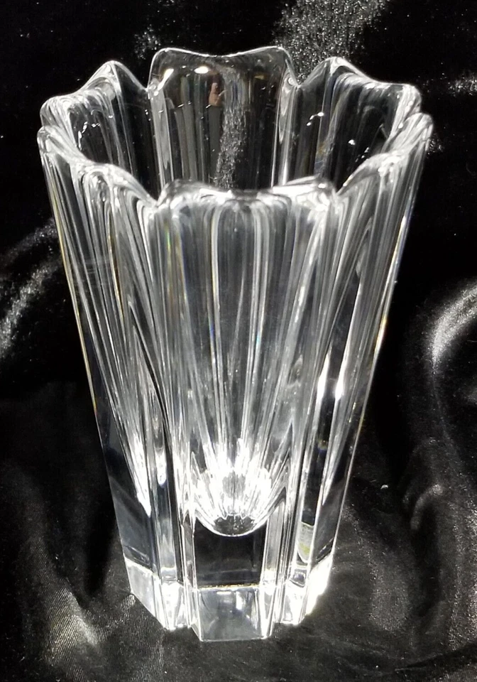JARRÓN CORONA CRISTAL ORREFORS SUECIA GRANDE 7 3/4" ALTO Foto 2 de 4