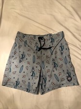 NWT Panama Jack Men's Swim Trunks Board Shorts Hawaiian Island Drawstring Sz S
