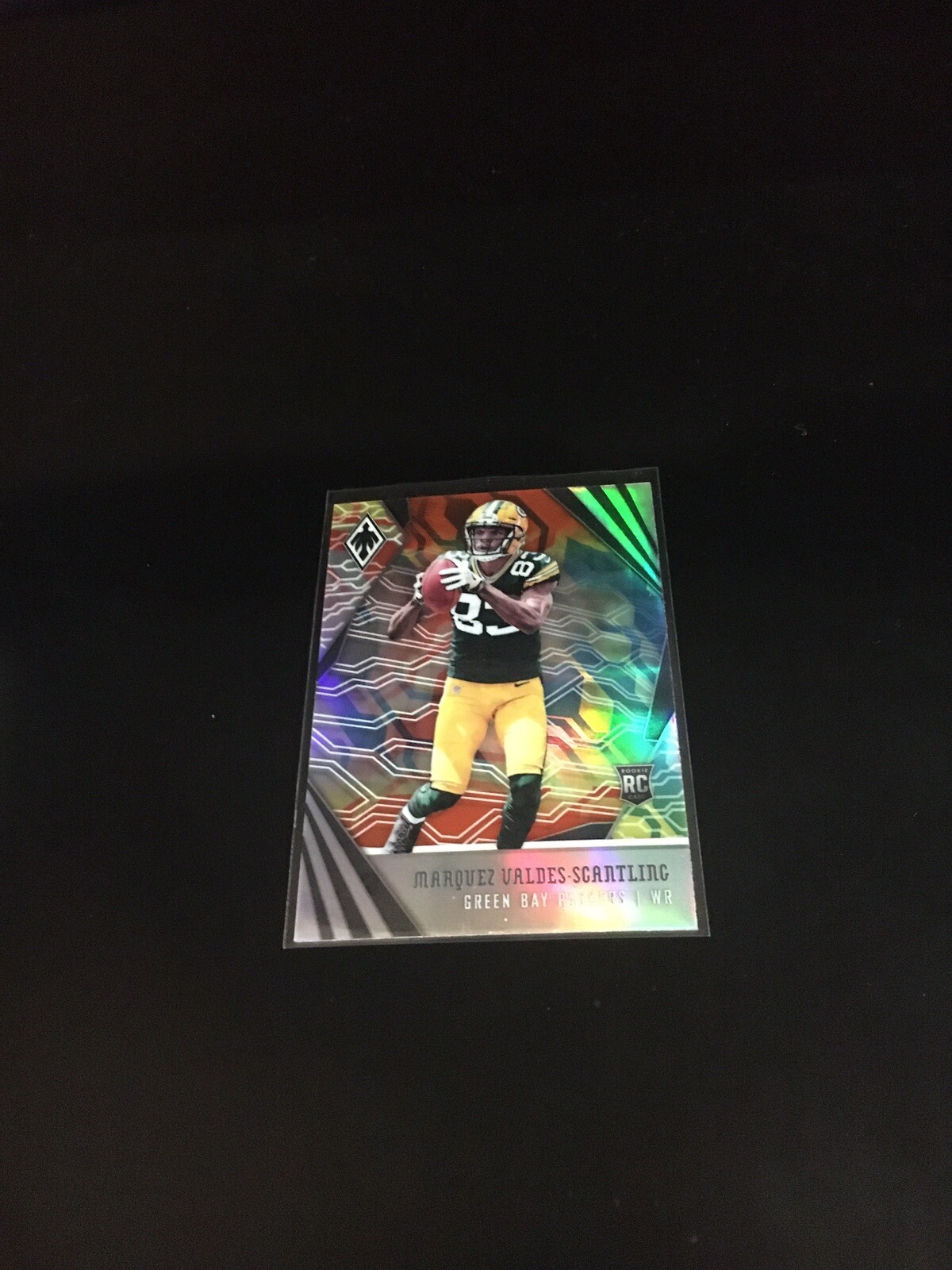 MARQUEZ VALDES-SCANTLING 2018 PANINI PHOENIX COLORBURST  GREEN BAY PACKERS #140