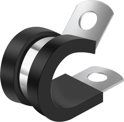1-1/4 Inch Cable Clamp - Stainless Steel Wire Clamps, Metal Black,metallic 