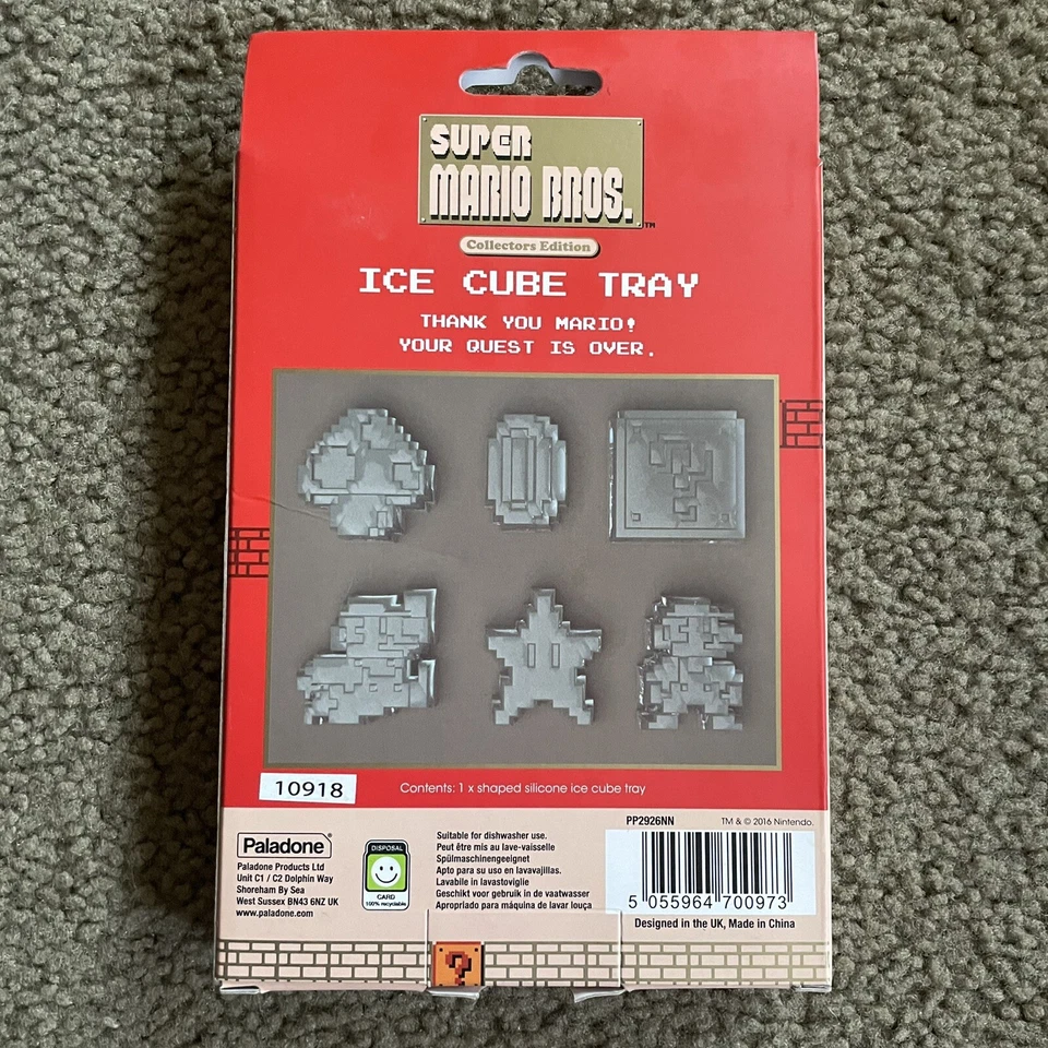 NUEVO Bandeja Cubo de Hielo de Silicona Super Mario Bros Edición Coleccionista Marca Nintendo Foto 2 de 2