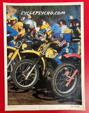 Vintage Motocross Motorcycle Magazine Ad Suzuki Yamaha 1978