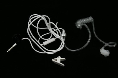 Cuffie Universali jak 3.5 Auricolari Anti-radiazioni Tubo Acustico Nascosto  | eBay