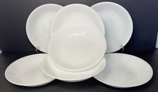 7 Corning Ware Corelle WINTER FROST WHITE 8-1/2" 20oz Pasta Bowls USA VGUC
