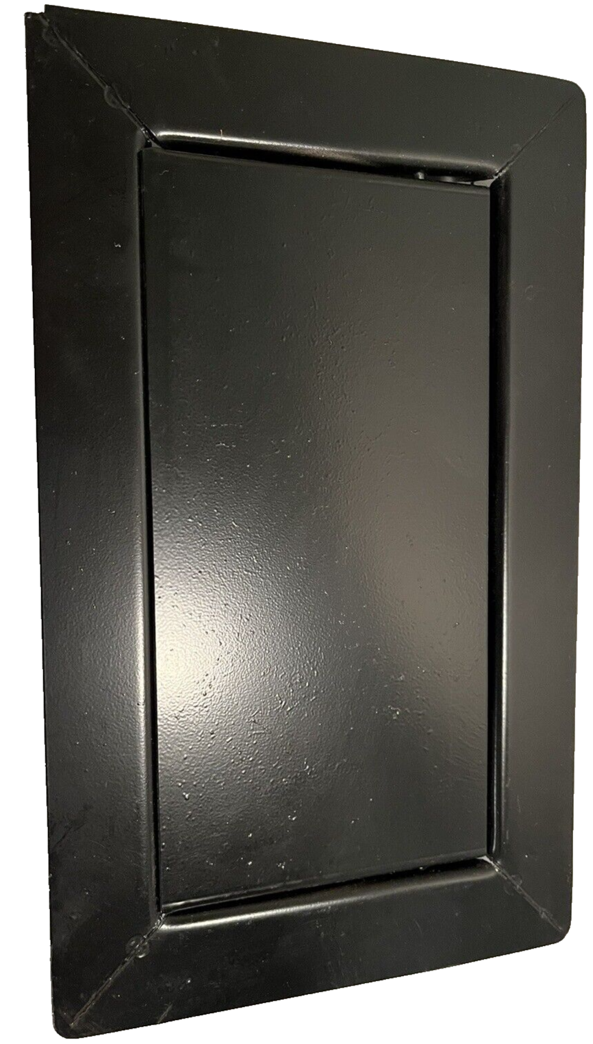 4"x8" (ID) CPI Black Powder Coated Steel Fireplace Ash Dump Door
