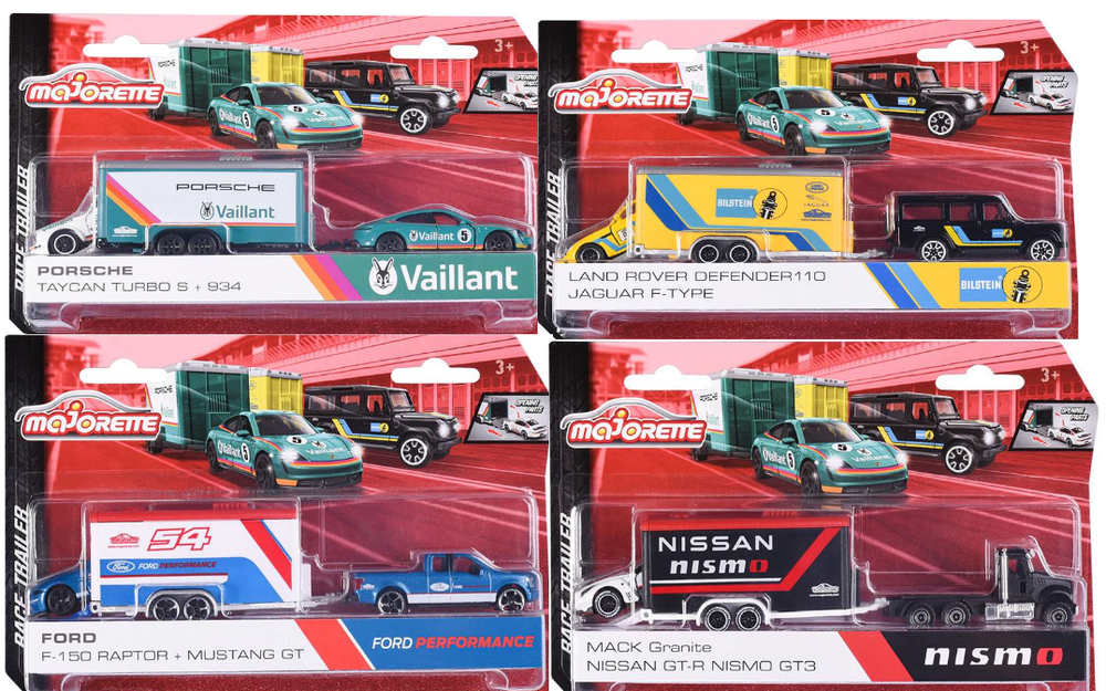 NEW 2023 ! MAJORETTE Race Trailer - choose model