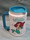 Vintage Whirley Plastic Travel Mug Cup Disney The Little Mermaid Coca Cola GC