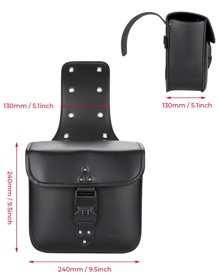 Par de maletas basculantes para Dyna Sportster XL 1200 883 Scout Shadow Foto 2 de 4