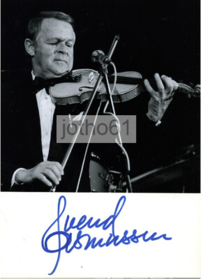 Svend Asmussen - eigenhändiges Original-Autogramm mit Schwarz-Weiß-Foto