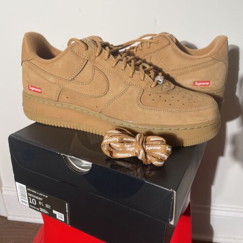 好評日本製Ⓙ SUPREME AIR FORCE 1 LOW FLAX WHEAT 定番国産