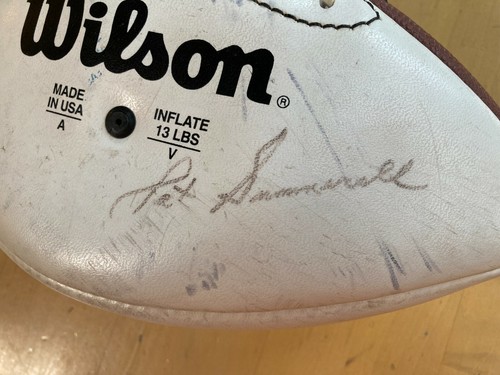 Pat Summerall Signed Football, Circa 1989-2006 - Picture 2 of 3