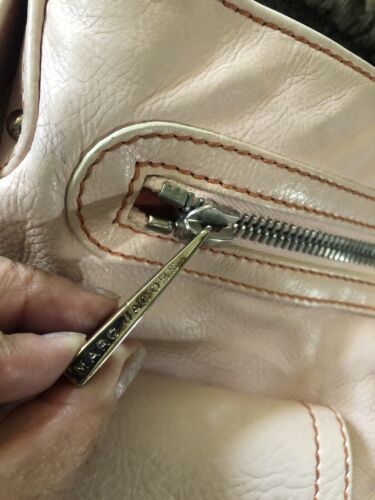 Marc Jacobs Puderrosa Stella Hobo Leder Schulter Handtasche Silber Hardware Y2K - Bild 4 von 15