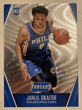 2016-17 Panini Threads Philadelphia 76ers Basketball Card #300 Jahlil Okafor