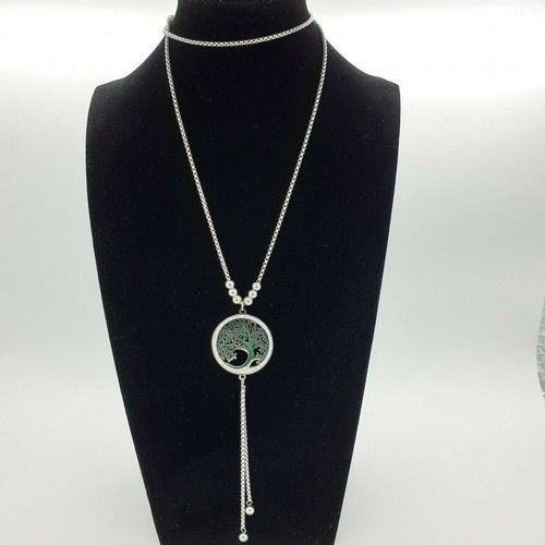 Collana Albero Della Vita / Simbolo Di Crescita E Armonia / Ciondolo In Madreperla E Zircone / Include Catena / Argento Sterling 925 - Italia - Foto 8