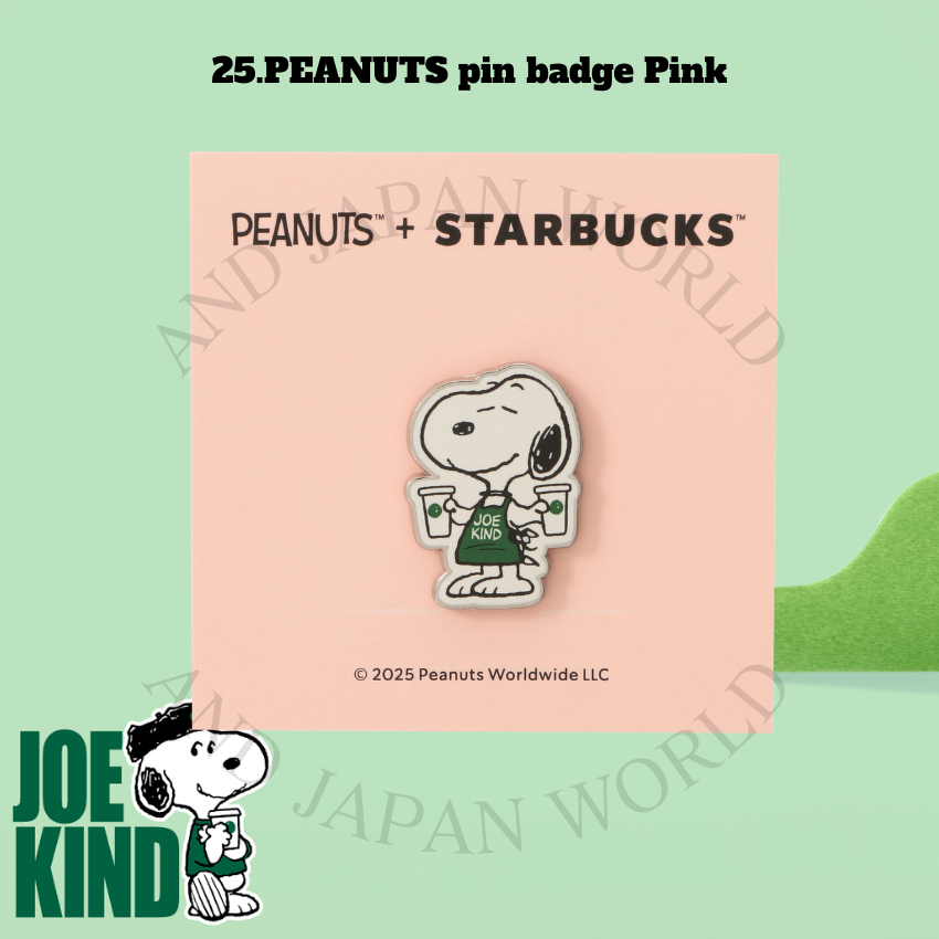 2025 Starbucks Japan × PEANUTS JOE KIND SNOOPY 