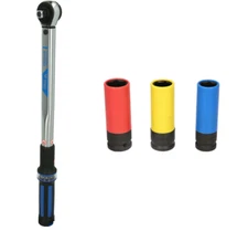 KS TOOLS Brilliant Ratcheting Torque Wrench 20-200 Alloy Wheel Socket Set