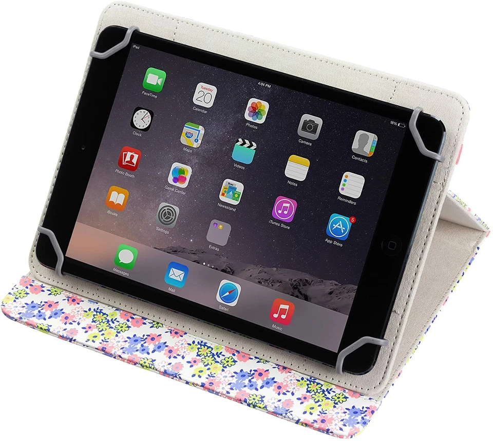 Trendz Universal 6-8'' Tablet Floral Samsung Apple Lenovo Folio Stand Case - Image 2 of 4