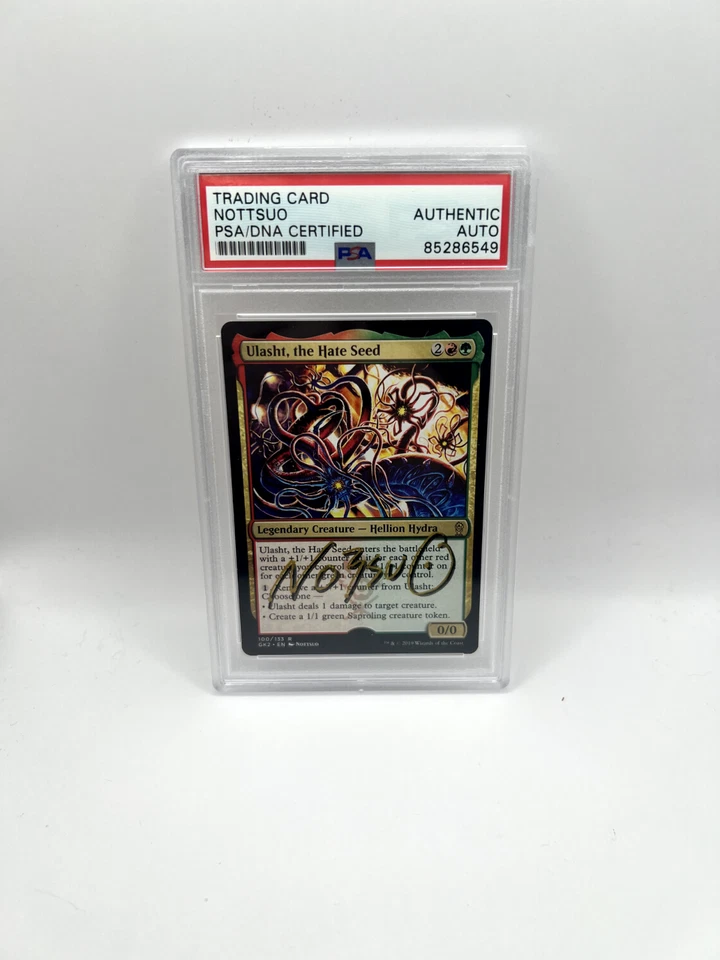 PSA DNA MTG Ulasht The Hate Seed 100/133 Nottsuo Signed Artist Proof Guildpact - Image 2 of 2