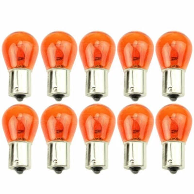 MP ESSENTIALS 10 X 581 AMBER BULBS ORANGE INDICATOR LIGHT 12V 21W BAU15S PY21W CAR OFFSET PINS