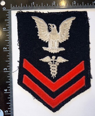 Post WWII US Navy Pharmacist Mate Corpsmen Petty Officer 2nd Class Rate ...