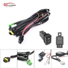 H8/H11/880/881 Fog Lights Wiring Harness LED Indicator Switch Relay Kits 12V 40A