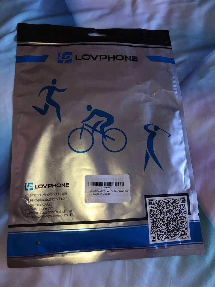 Lovphone iPhone 7/8 Plus Armband Sport Running Exercise Gym Sportband 01-Rosy  - Image 2 of 2