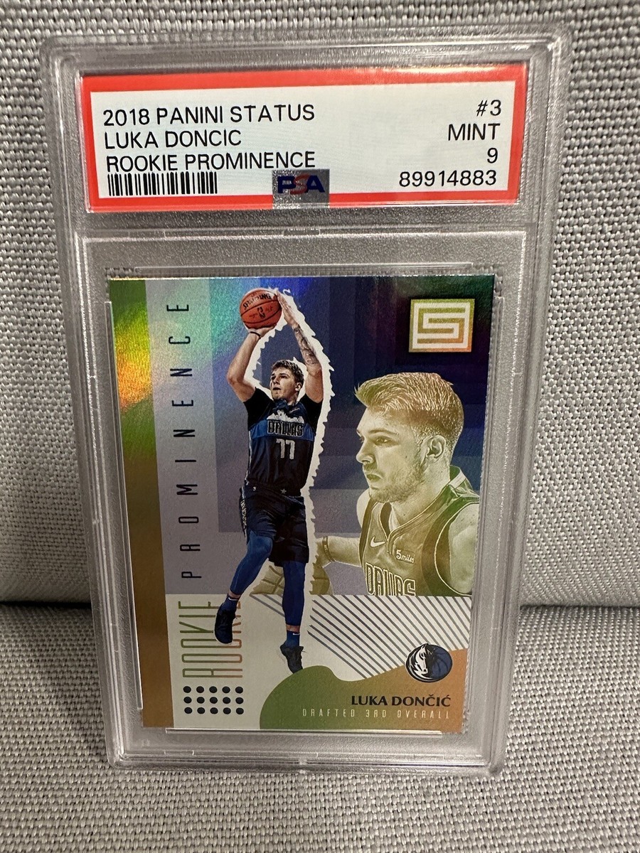 2018 Panini Status Basketball Luka Doncic Gold RC PSA9 | eBay