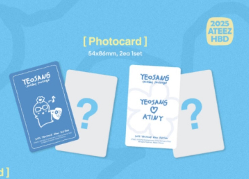ATEEZ YEOSANG [HOLIDAY PACKA] MINI BAG - yeosang photocard