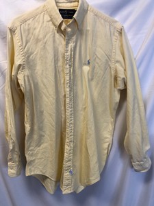 yellow polo button down