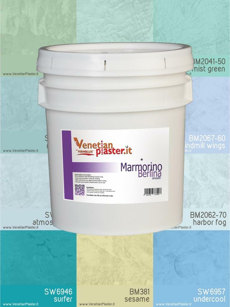 Marmorino - by FirmoLux Real Venetian Plaster from Italy (popular colors) 2
