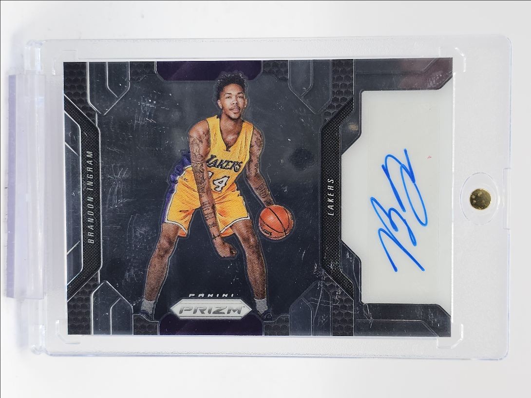 BRANDON INGRAM 2016-17 PANINI PRIZM AUTOGRAPH ROOKIE LAKERS RC AUTO Q1672