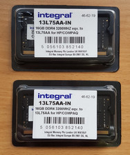 Integral 32GB DDR4 RAM Kit (2 x 16GB) 3200MHz Laptop SODIMM 13L75AA