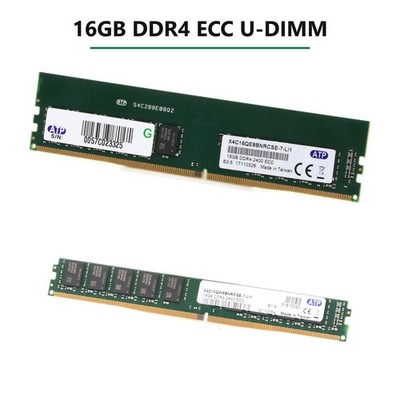 16GB DDR4 ECC U-DIMM UDIMM Unbuffered VLP RAM X4C16QE8BNRCSE-7-LI1 32GB 64GB