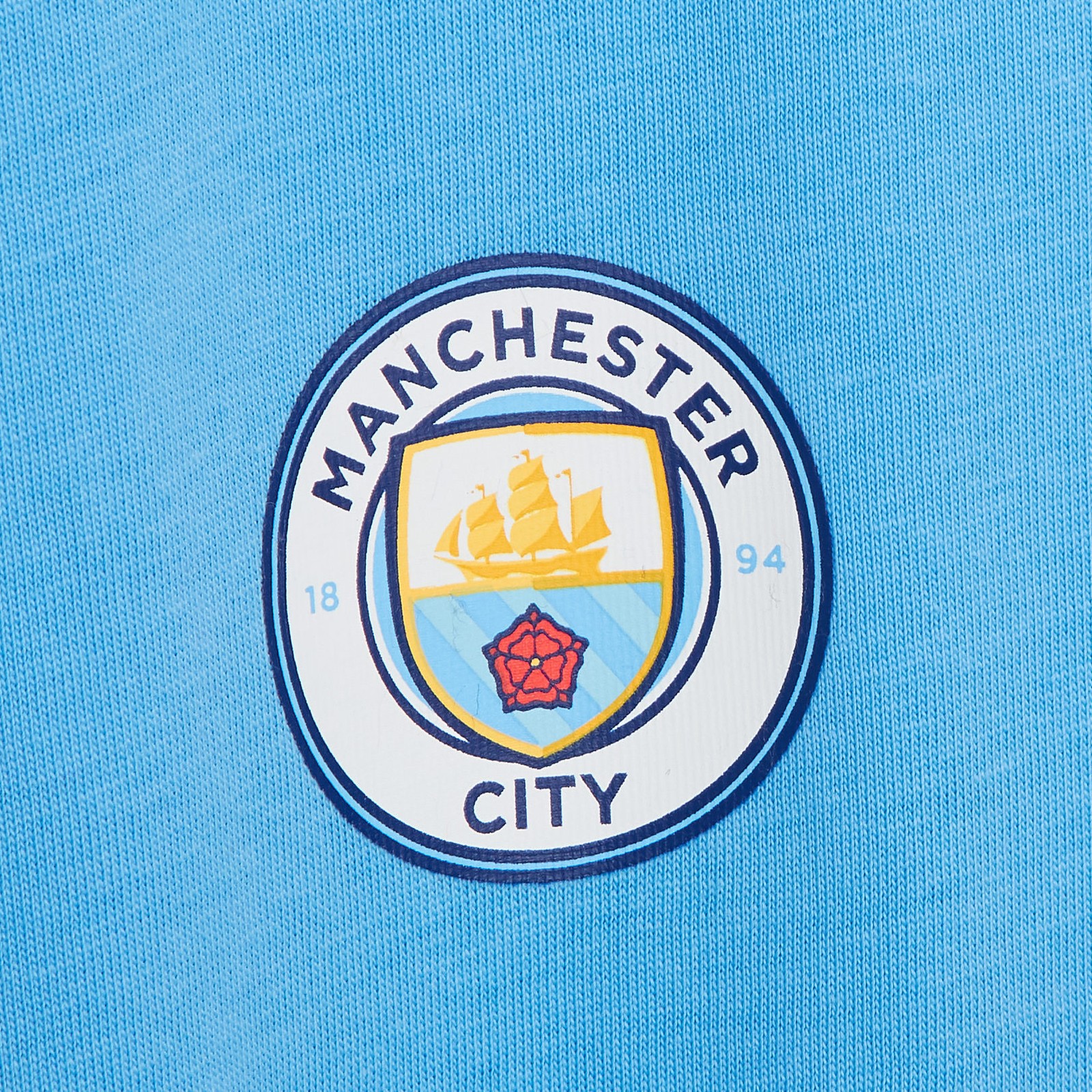 Kids Manchester City Pyjamas + Hooded Dressing Gown 3 Piece Nightwear Robe + Pjs image 5