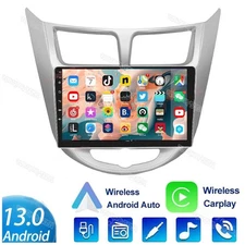 Carplay 64G Android 13 For Hyundai Accent Verna Solaris 2010-16 Car Stereo Radio