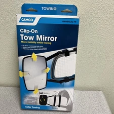Camco Clamp-On Towing Mirror - Securely Clamps onto Your Vehicle's Mirror to