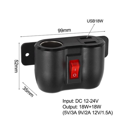 12V USB Socket with Fast Charging Capability for Convenient Use in Vehicles - Zdjęcie 11 z 23