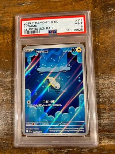 Pokemon 2025 Black Bolt Illustration Rare TYNAMO #113 PSA 9 Mint RARE